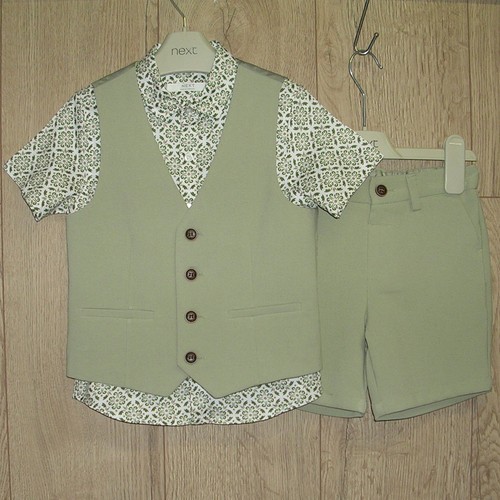 Next boys green waistcoat - next,