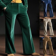 Full Length Gold Velvet Pants