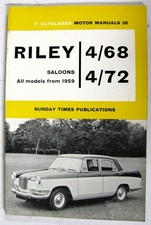 RILEY 4/68 4/72 Car Manual