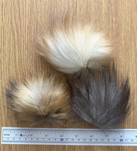 Natural fox tail pack 3 - 1,