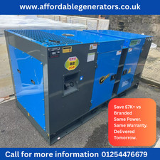 2025 New ASHITA model AG3-100 100kVA / 110kVA Silent Generator £7995+ VAT