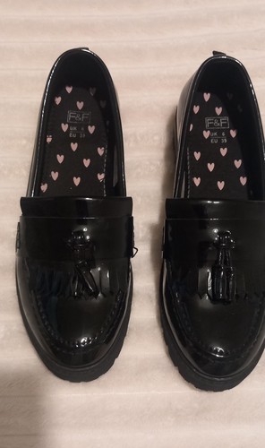 Womens teenagers black patent - black,