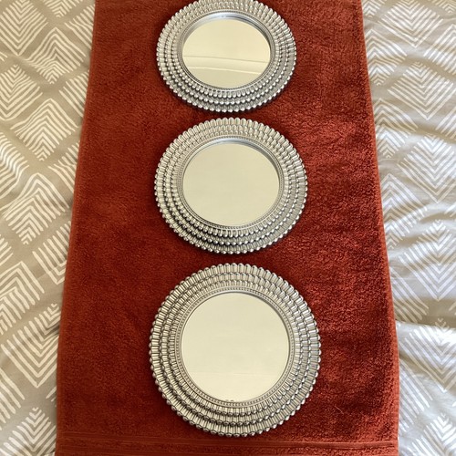 Set round silver framed - 3,
