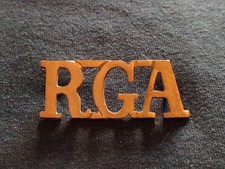 Royal Garrison Artillery RGA Shoulder Title Badge 1899 - 1924 Westlake 648