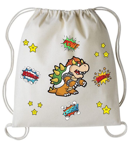 Bowser super mario - bowser, drawstring