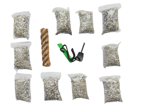 Emergency fire starter - starter, bags