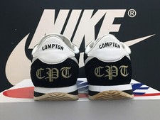 VTG 2017 NIKE CORTEZ BASIC NYLON UK11 EU46 COMPTON OG CPT LA NWA LAKERS 1 RARE
