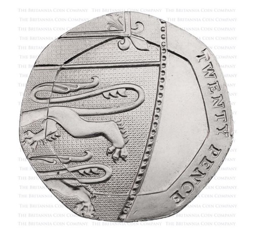Rare undated 20p coin