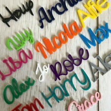 Personalised acrylic name word