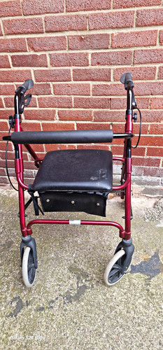 Red black wheel - 4-wheel, rollator