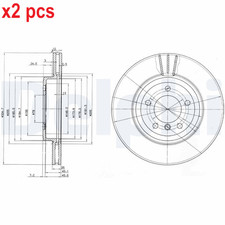 X2 PCS L&R SIDES BG3830 BRAKE