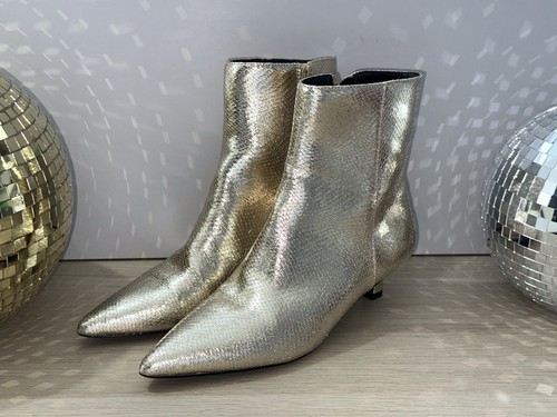 Kitten heel gold ankle - heel,