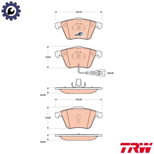 Brake pad set - brake, disc
