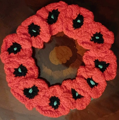 Hand knitted poppy - poppy, 33