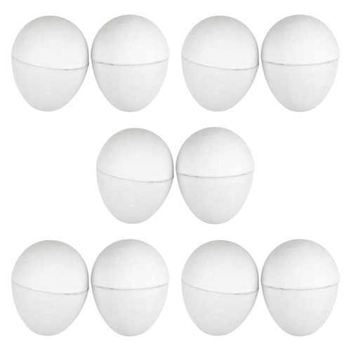 10pcs paper mache eggs - paper,