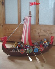 Playmobil 100% Complete Set 3150 Viking Longboat Dragon Ship
