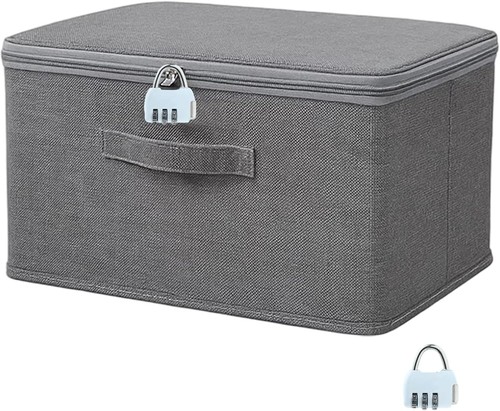 Lockable storage box with - box,
