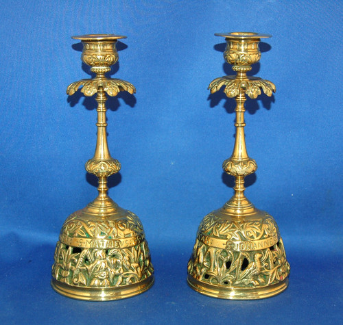 Rare pair cast - pair, brass