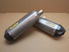 Triumph Speed Triple R 1050 ABS 2014 exhaust silencers pair ARROW (5583)