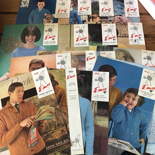 Vintage emu knitting - 17,