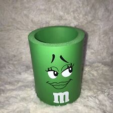 M&M’s WORLD Las Vega Collectable Rare Green Can Koozie / Cooler / Stubby Holder
