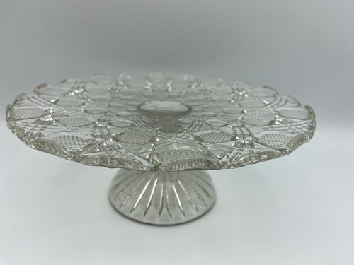 Vintage pressed glass - pressed, pedestal
