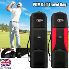 Double-Layer Golf Club Travel Bag Thickened Golf Luggage Case Cover with Wheels
