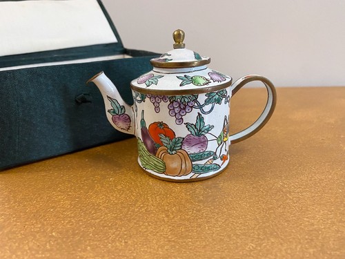 Vintage miniature teapot a - vintage, &