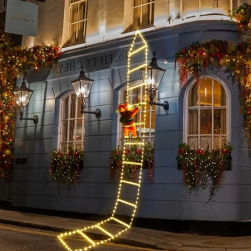 Christmas santa claus climbing - claus,