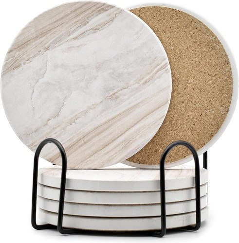 6pcs drink coasters with - drink,