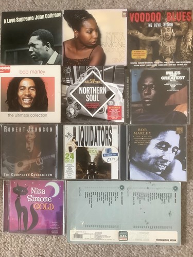 Joblot black music albums - cd,