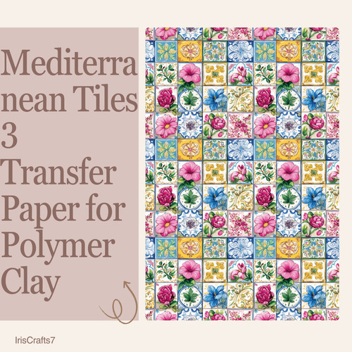 Mediterranean tiles transfer - tiles, 3
