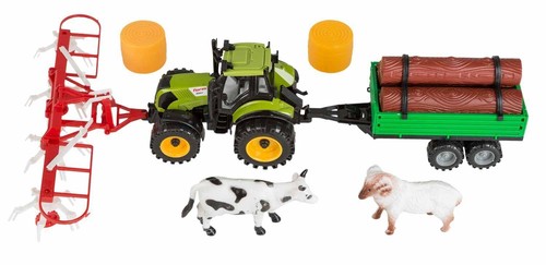 Idena straw tractor set - tractor,