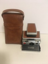Vintage Polaroid SX-70 Land Camera W/Brown Leather Case Made in USA Untested