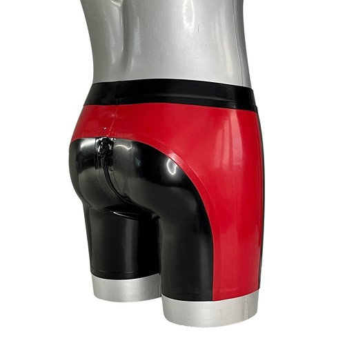 Mens latex rubber shorts - latex,