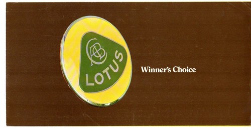 Lotus range 1972 - range, uk