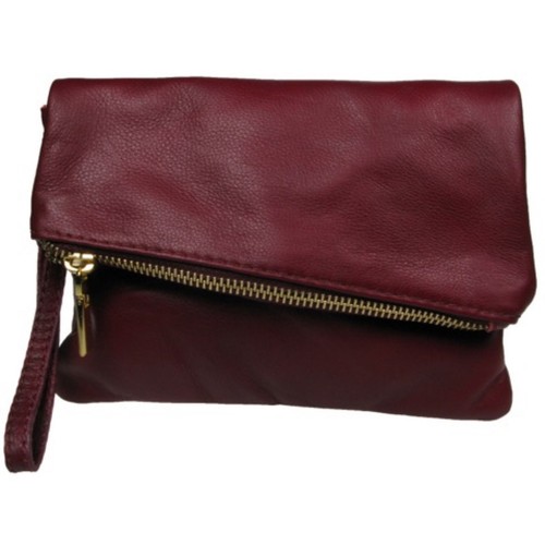 Italian leather fold over - leather,