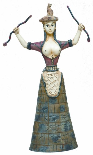 Ancient cretan minoan snake - cretan,