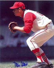 MAX ALVIS CLEVELAND INDIANS SIGNED 8X10 PHOTO W/COA