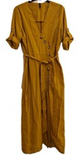 Zara dress button front with - zara,