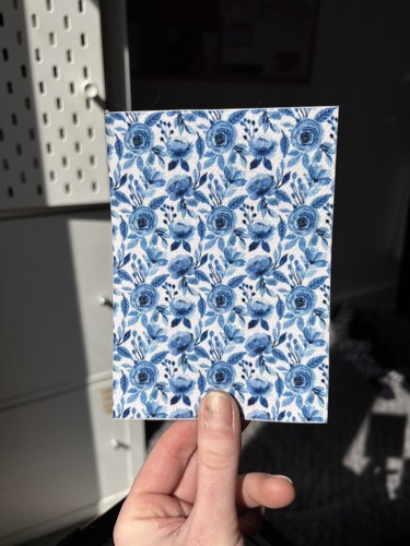 Blue floral tubie - tape,, ng