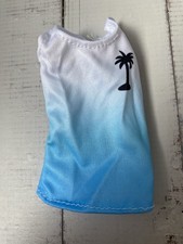 Ken Paul Doll Surf Rash Vest Muscle Top T-shirt Sports  Clothes Clothing S7