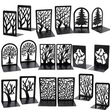 2x/4x Decorative Heavy Duty Metal Bookends Book Ends Stationery Bookend Holder