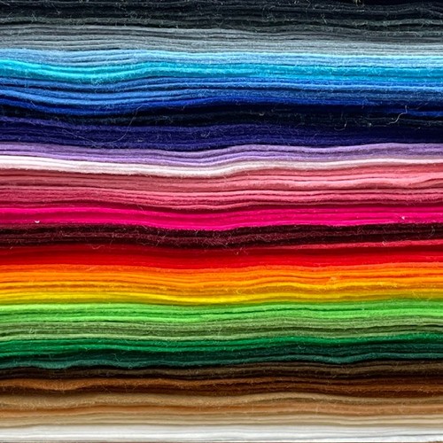 Coloured acrylic felt fabric - coloured,