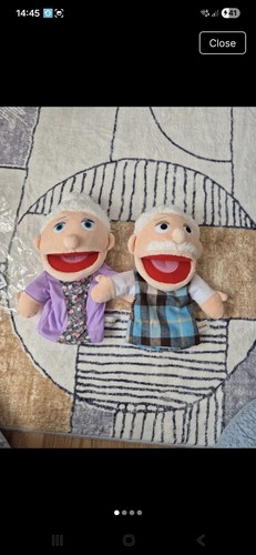 Grandpa and grandma hand - grandpa,