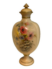 Antique Worcester Grainger & Co Vase & Cover Height 21cm