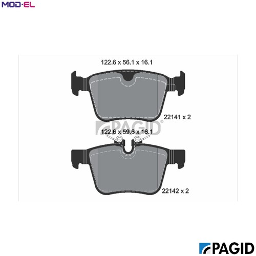 Brake pad set - brake, disc