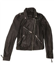 Zara Womens Leather Biker