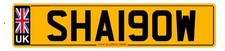 SHADOW Business Name or Supercar Cherished Plate SHA190W available on retention