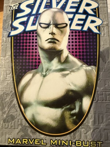 Silver surfer bust - silver, statue